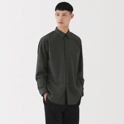 Chemise en popeline de coton pour homme