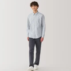 Chemise Oxford en coton lavé pour homme