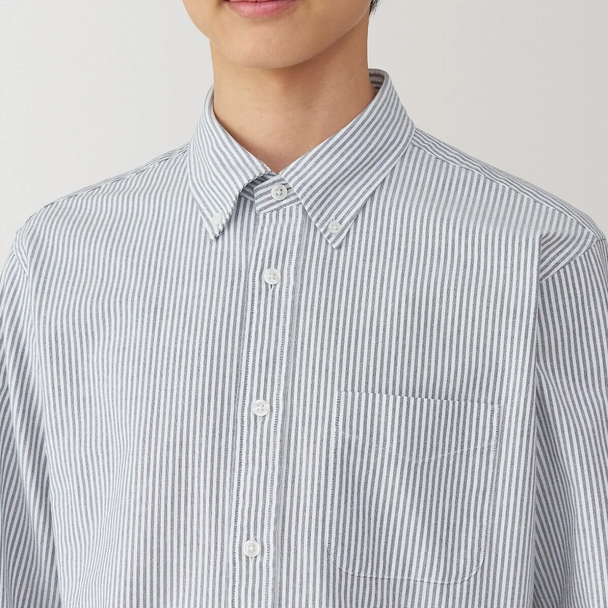 Chemise Oxford en coton lavé pour homme