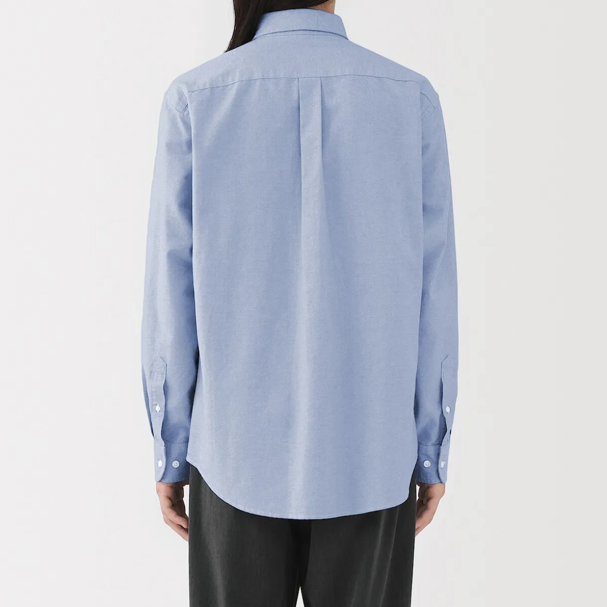 Chemise Oxford en coton lavé pour homme