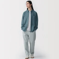 Chemise Oxford en coton lavé pour homme