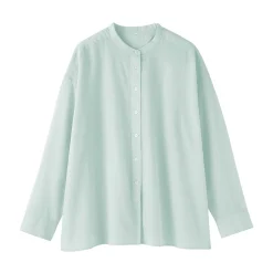 Chemisier transparent en coton biologique à haute torsion