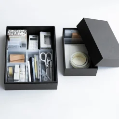 Corbeille PP avec séparateur  3 ‐ 6.7x20x4 cm