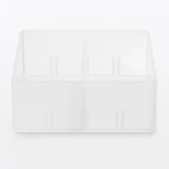 Corbeille PP avec séparateur 1 ‐ 10x10x4cm