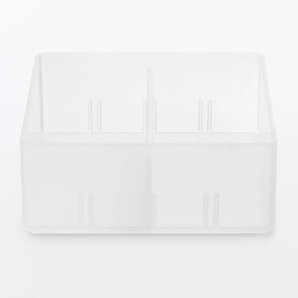 Corbeille PP avec séparateur 1 ‐ 10x10x4cm