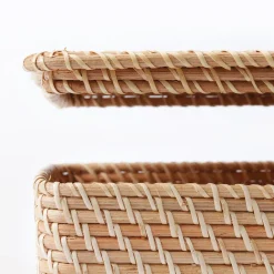 Couvercle pour panier en rotin L36X P26X H3cm