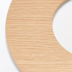 Couvercle pour poubelle ronde en bois