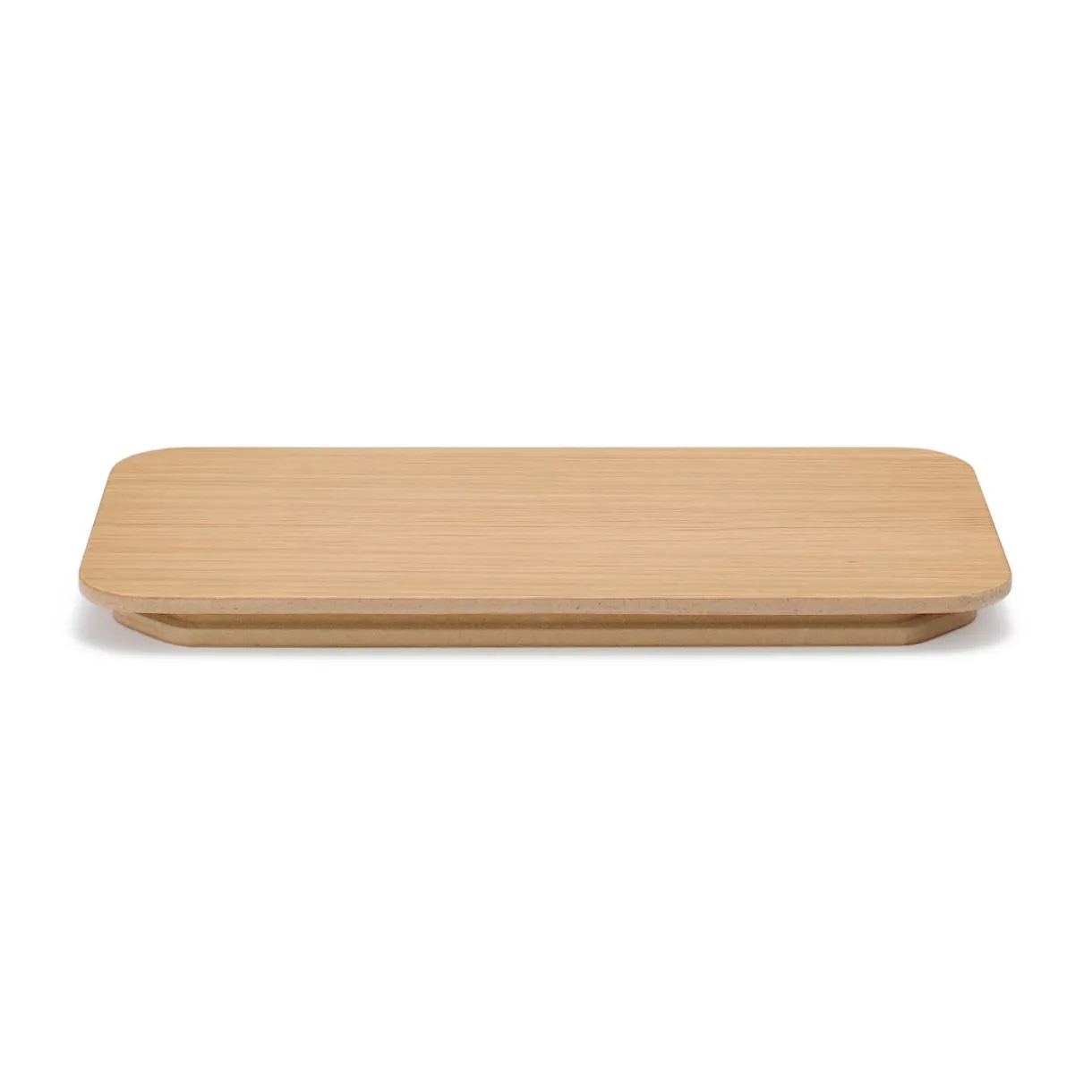 Couvercle pour poubelle rectangulaire en bois