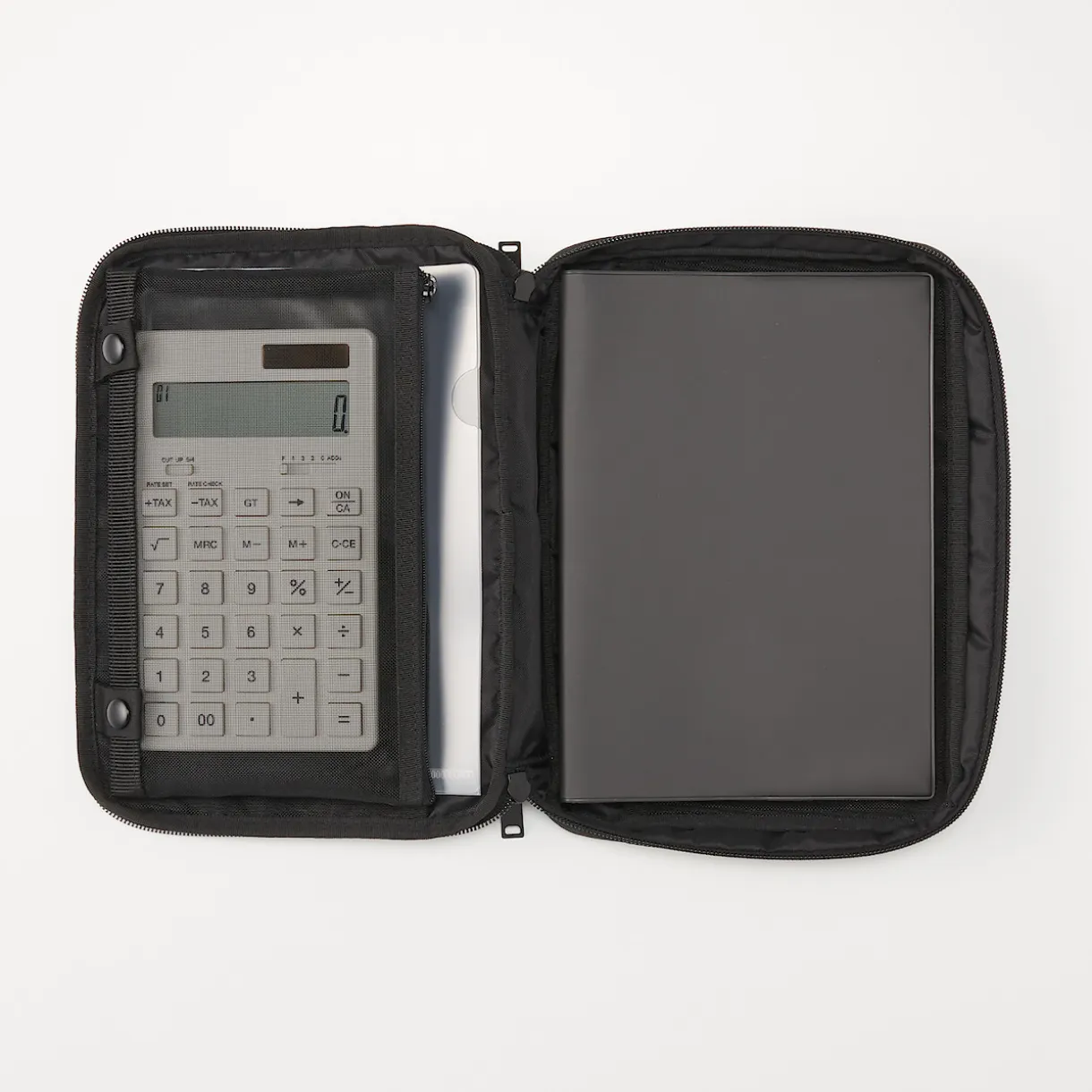 Couverture d``agenda en polyester avec étui à stylo A5