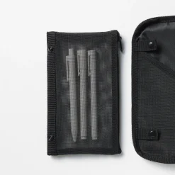 Couverture d'agenda en polyester avec étui à stylo B6