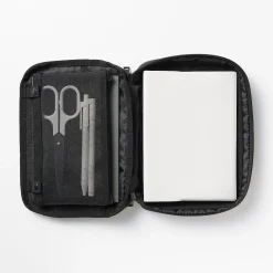 Couverture d'agenda en polyester avec étui à stylo B6