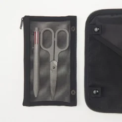 Couverture d'agenda en polyester avec étui à stylo B6