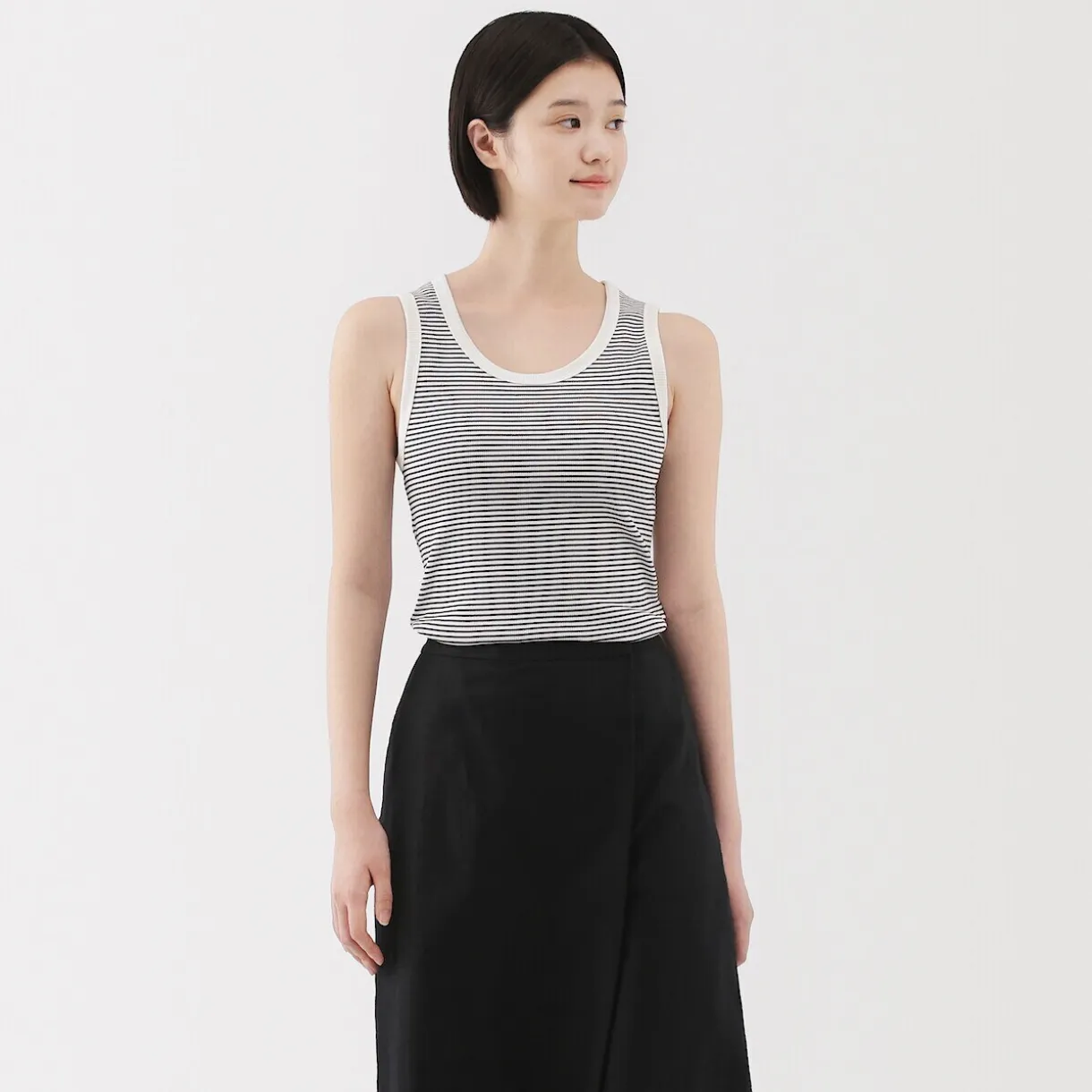 Débardeur côtelé pour femme