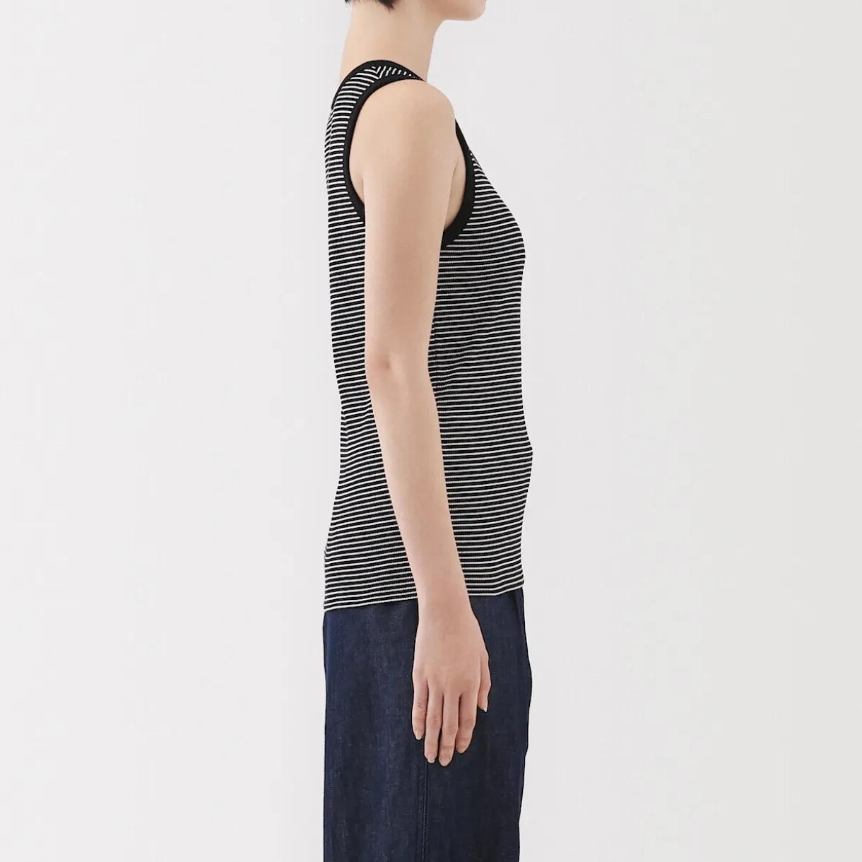 Débardeur côtelé pour femme