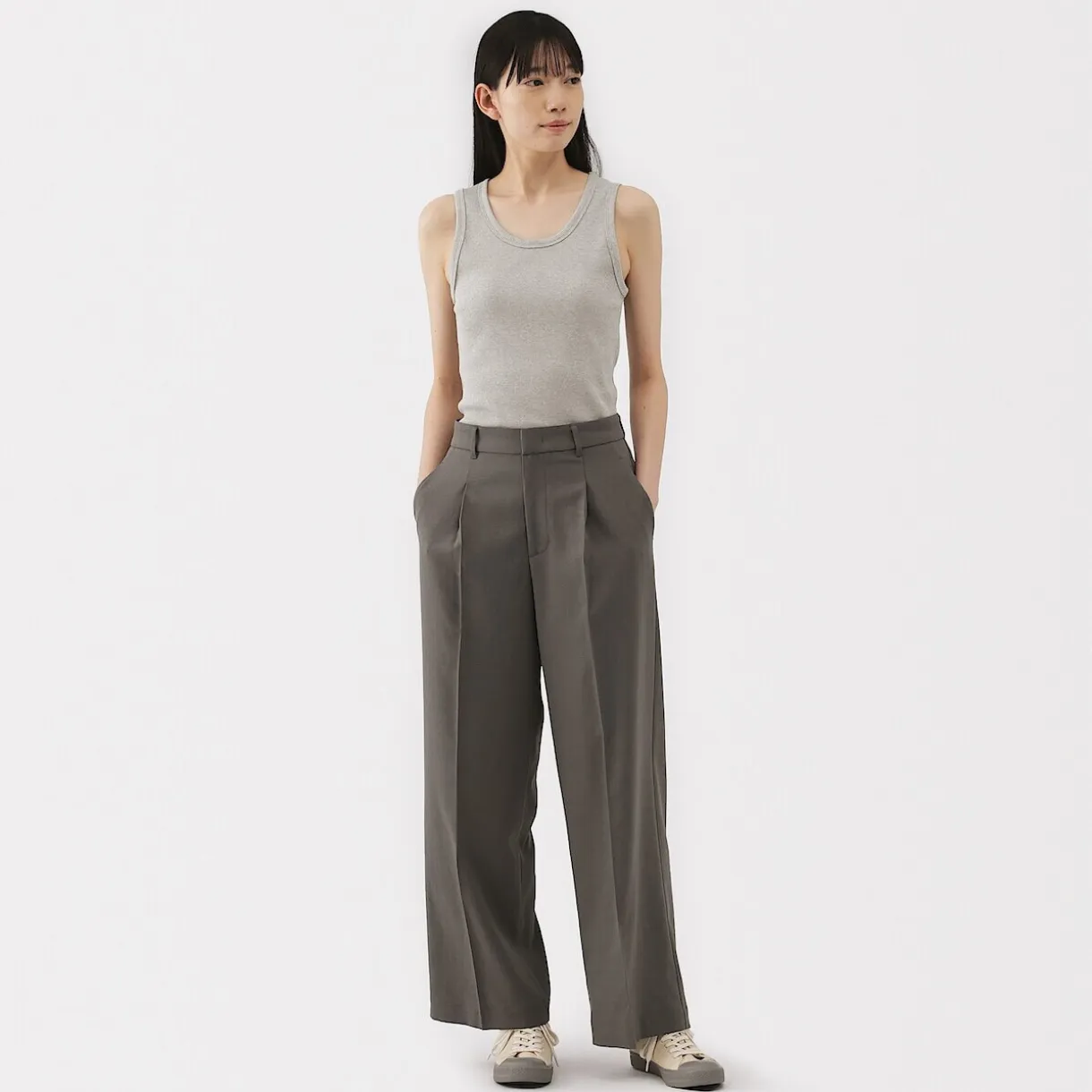 Débardeur côtelé pour femme