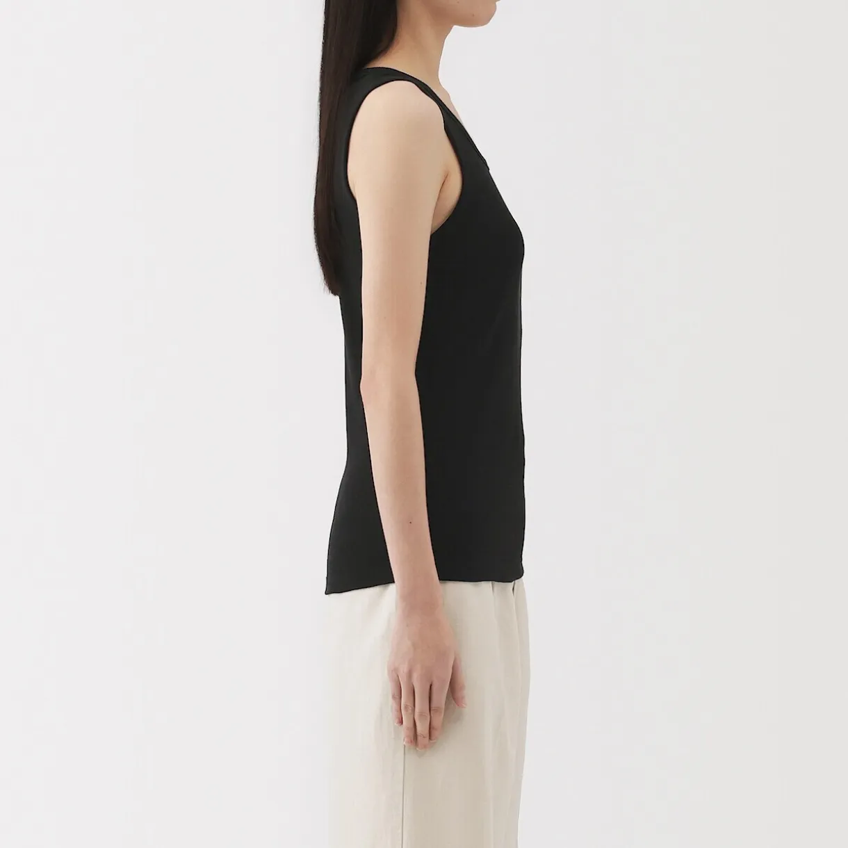 Débardeur côtelé pour femme