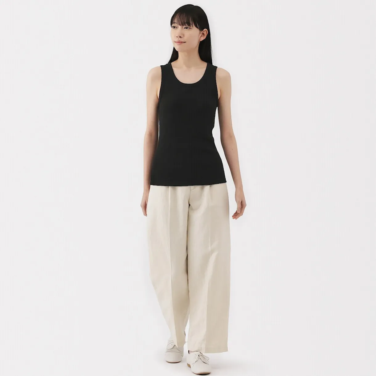 Débardeur côtelé pour femme