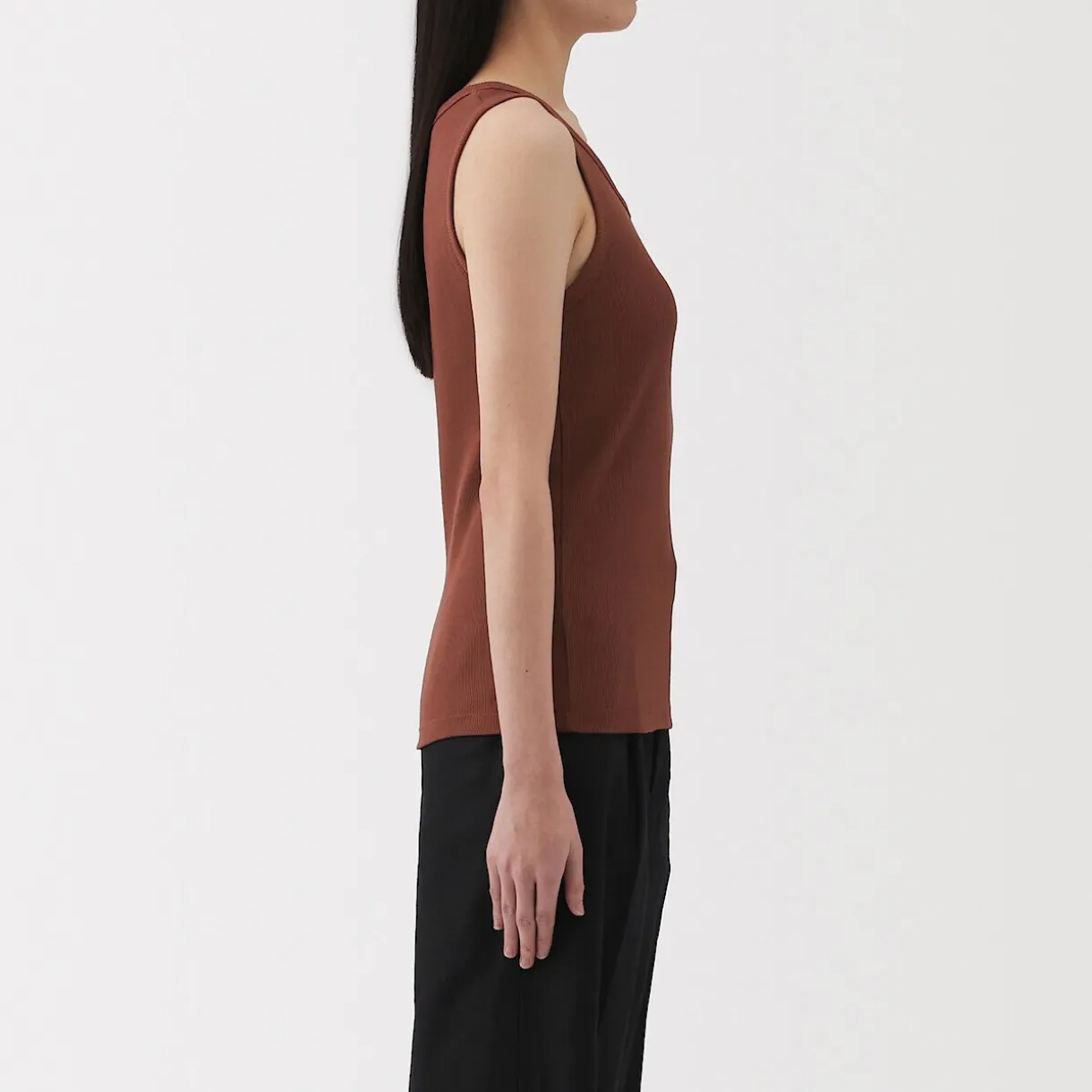 Débardeur côtelé pour femme