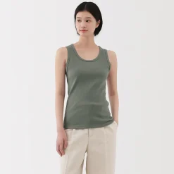 Débardeur côtelé pour femme