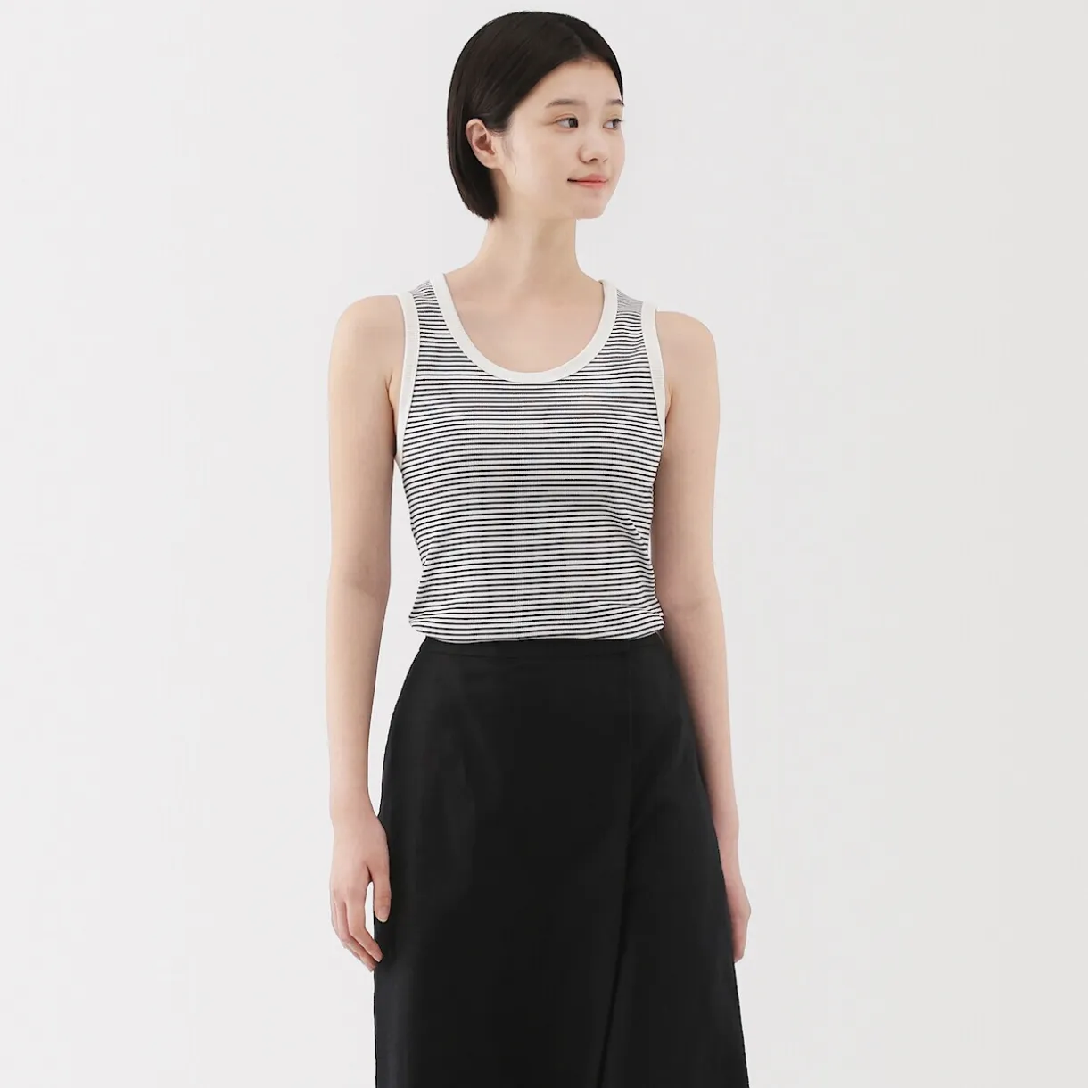 Débardeur côtelé pour femme