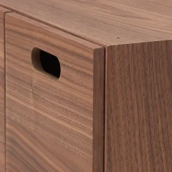 Demi Bloc‐tiroir en noyer ‐ 2 tiroirs (Dont Eco‐part. 0,82 €)