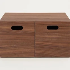 Demi Bloc‐tiroir en noyer ‐ 2 tiroirs (Dont Eco‐part. 0,82 €)