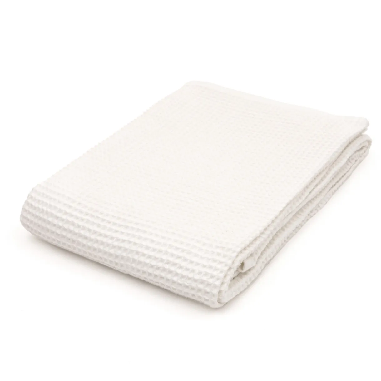 Drap de bain gaufré en velours de coton bio