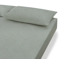 Drap housse en coton délavé ‐ 100 x 200 x 18‐28 cm