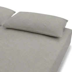 Drap housse en coton délavé ‐ 100 x 200 x 18‐28 cm