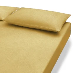 Drap housse en coton délavé ‐ 100 x 200 x 18‐28 cm