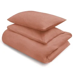 Drap housse en coton délavé ‐ 160 x 200 x 18‐28 cm