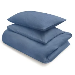 Drap housse en coton délavé ‐ 180 x 200 x 18‐28 cm