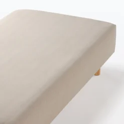 Drap housse en jersey de coton ‐ 160 x 200 x 18‐28 cm