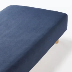 Drap housse en jersey de coton ‐ 100 x 200 x 18‐28 cm