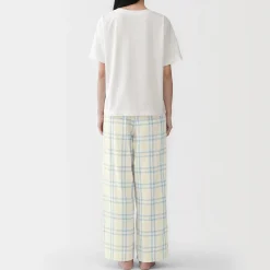 Ensemble d'intérieur avec pantalon en double gaze pour femme