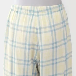 Ensemble d'intérieur avec pantalon en double gaze pour femme