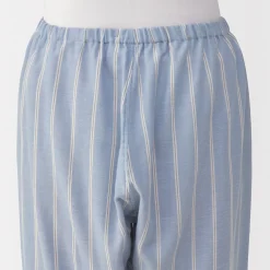 Ensemble pyjama à manches longues en gaze double pour femme