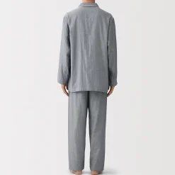 Ensemble pyjama à manches longues en gaze double pour homme