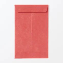 Enveloppes petites en papier de bambou avec motifs porte-bonheur - Rouge