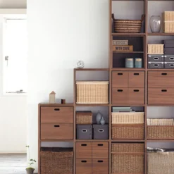 Etagère additionnelle en noyer ‐ 2 niveaux (Dont Eco‐part. 0,82 €)