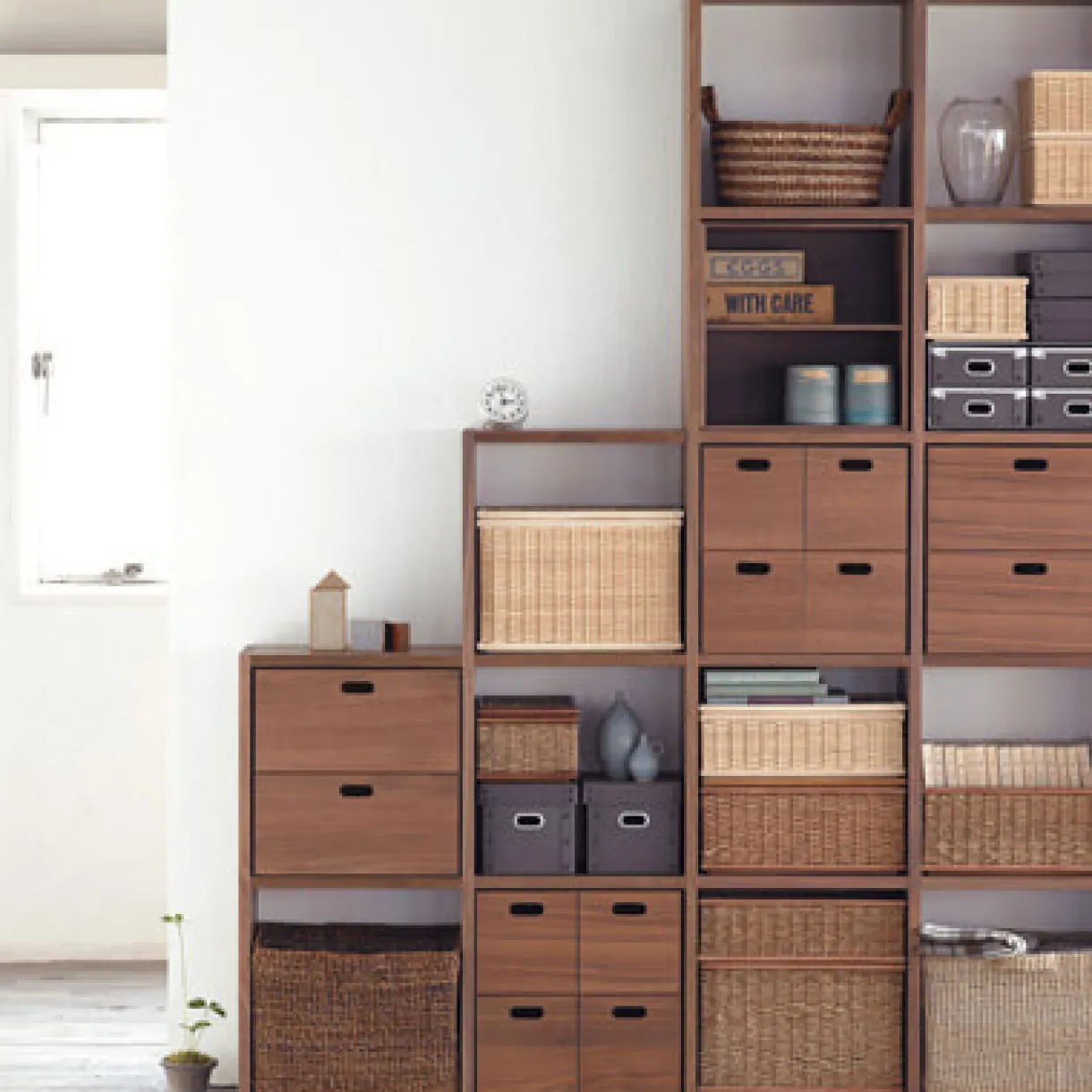 Etagère additionnelle en noyer ‐ 2 niveaux (Dont Eco‐part. 0,82 €)