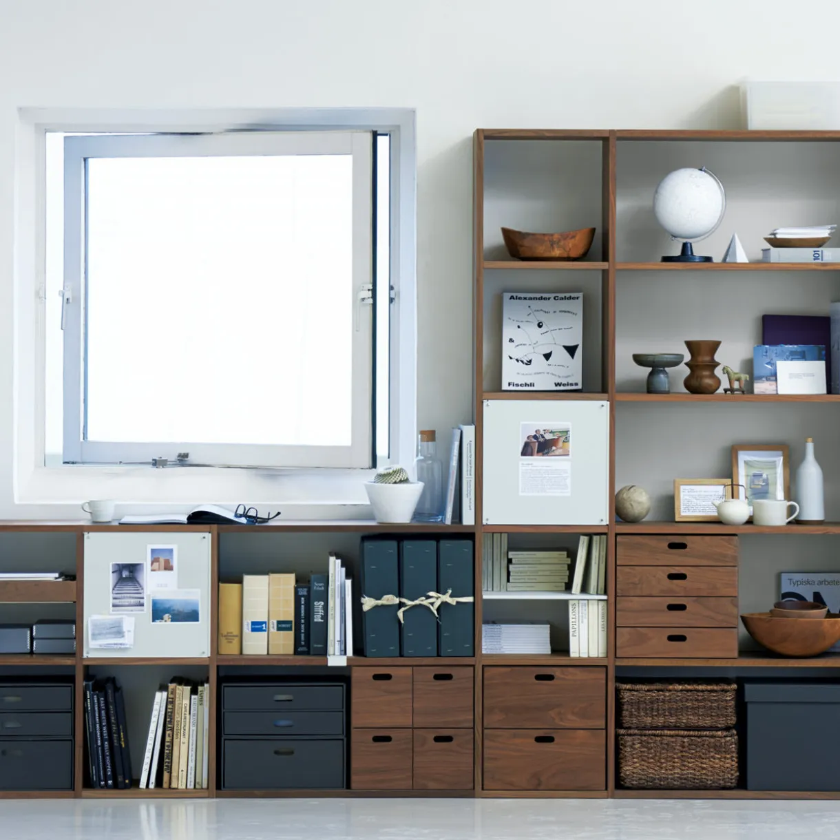 Etagère additionnelle en noyer ‐ 2 niveaux (Dont Eco‐part. 0,82 €)