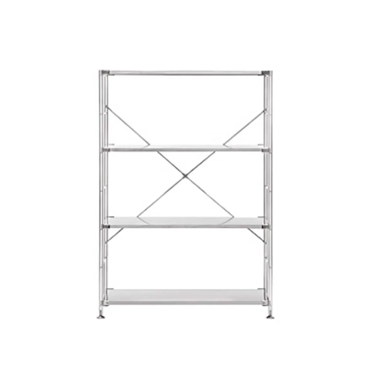 Etagère en acier inoxydable large ‐ 4 niveaux (Dont Eco‐part. 0,82 €)