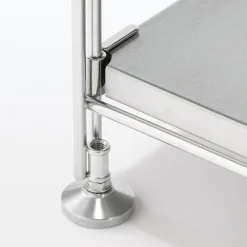 Etagère en acier inoxydable large ‐ 4 niveaux (Dont Eco‐part. 0,82 €)