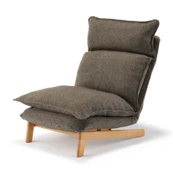 Fauteuil inclinable à dossier haut – Marron