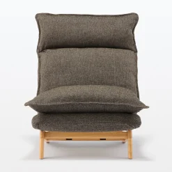 Fauteuil inclinable à dossier haut – Marron