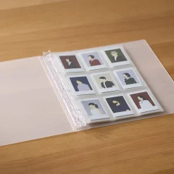 Feuilles porte‐photo de recharge pour format A4 large ‐ 9 pochettes, format photo instantanée