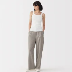 Gilet en coton à côtes torsadées pour femme