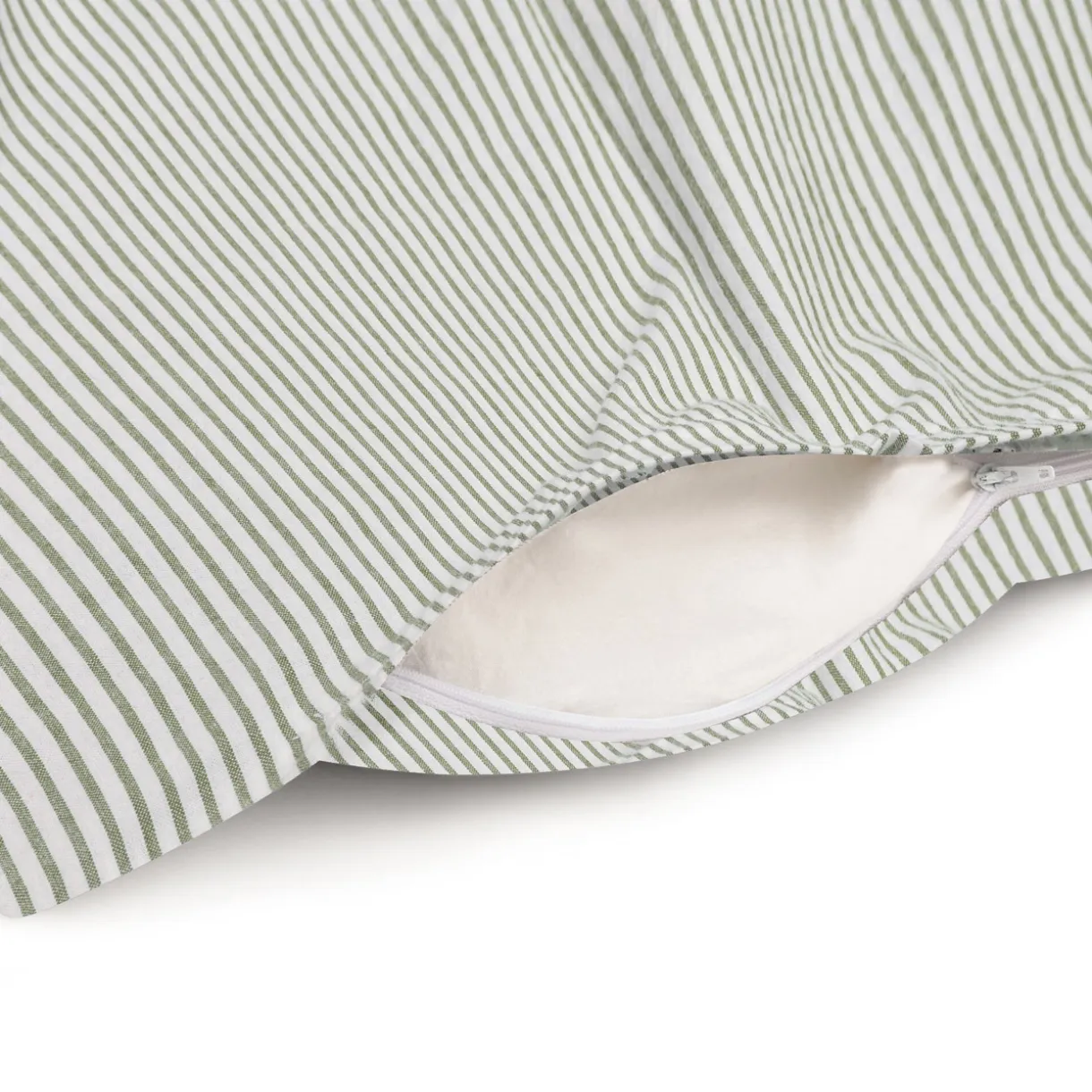 Housse de couette en coton délavé ‐ 150 x 210 cm, Rayé