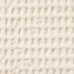 Housse de coussin gaufrée en coton biologique lavé